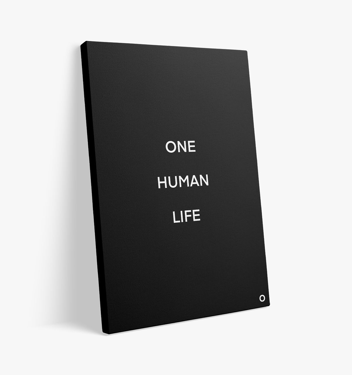 Cost of - Canvas - One Human Life - Black - Image 2